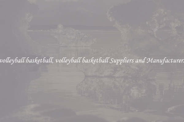 volleyball basketball, volleyball basketball Suppliers and Manufacturers