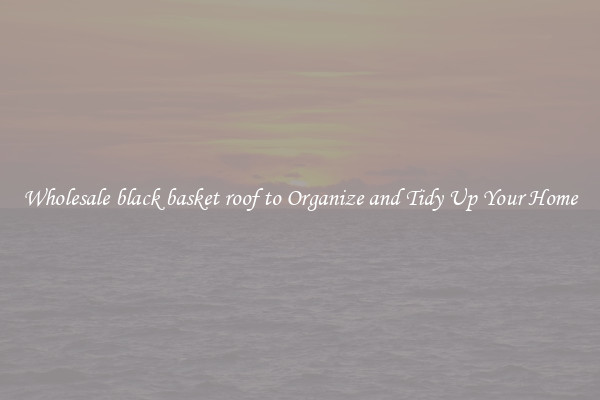 Wholesale black basket roof to Organize and Tidy Up Your Home