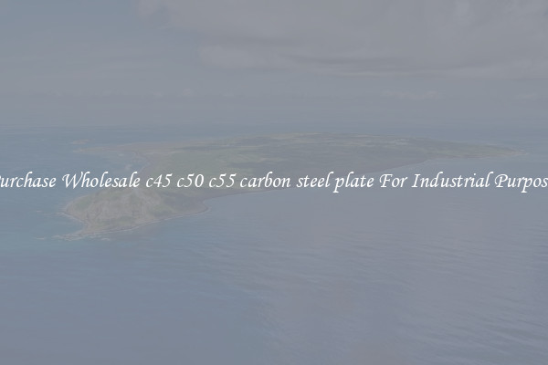 Purchase Wholesale c45 c50 c55 carbon steel plate For Industrial Purposes