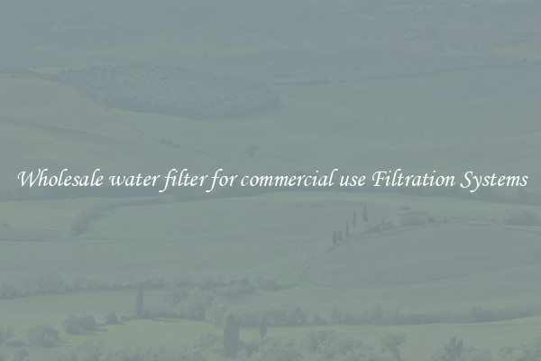 Wholesale water filter for commercial use Filtration Systems