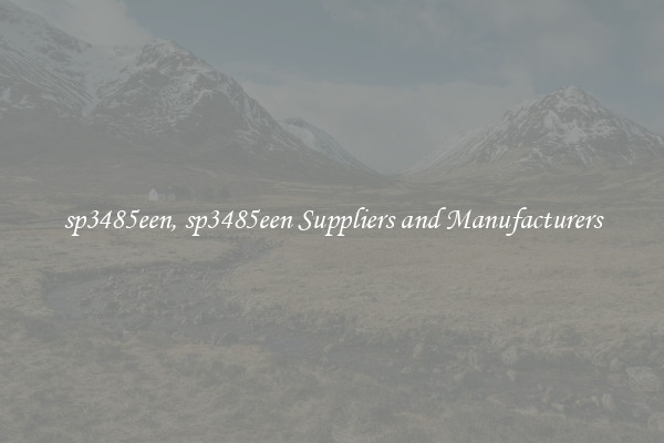 sp3485een, sp3485een Suppliers and Manufacturers