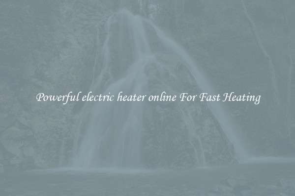 Powerful electric heater online For Fast Heating