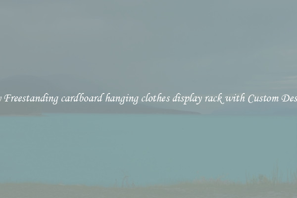 Buy Freestanding cardboard hanging clothes display rack with Custom Designs