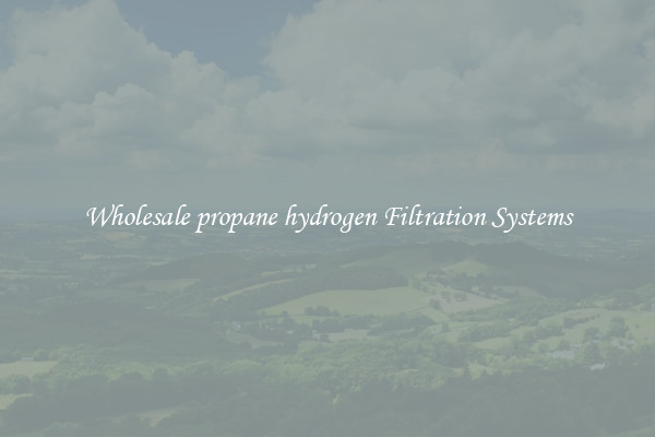 Wholesale propane hydrogen Filtration Systems