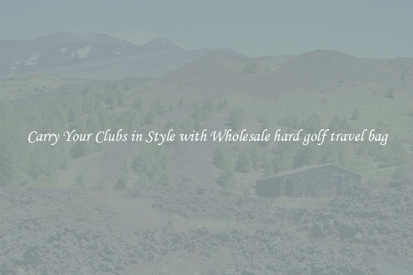 Carry Your Clubs in Style with Wholesale hard golf travel bag