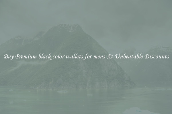 Buy Premium black color wallets for mens At Unbeatable Discounts