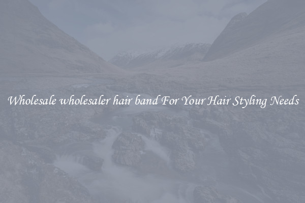 Wholesale wholesaler hair band For Your Hair Styling Needs